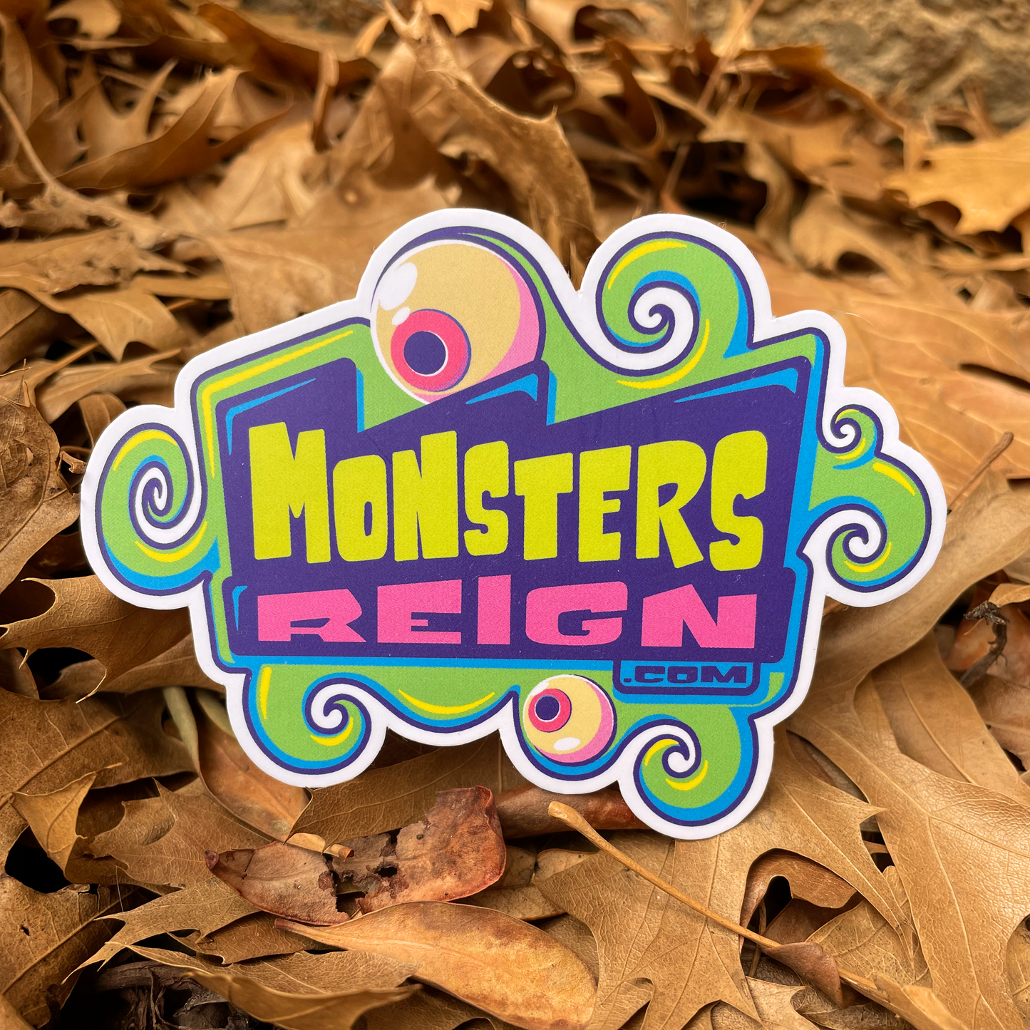 Monsters Reign Logo vinyl Halloween Universe Sticker