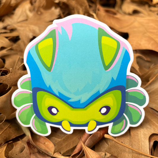 Cute and Creepy vinyl Halloween Spider Sticker