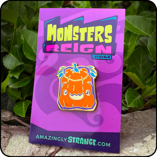 Halloween Jack-O-Lantern lapel pumpkin pin